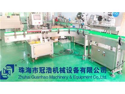 旋蓋機(jī)，鋁箔封口機(jī)，貼標(biāo)機(jī)，噴碼機(jī)，整套生產(chǎn)線已完成生產(chǎn)送貨至客戶公司